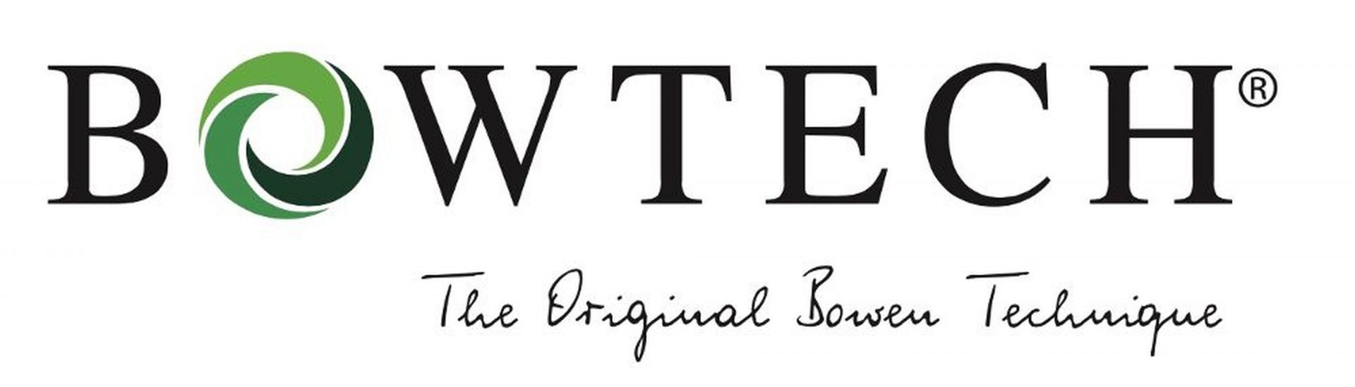 Das Bild zeigt das Logo des Bowtech Verbandes auf dem steht: Bowtech, die oginal Bowen Technik